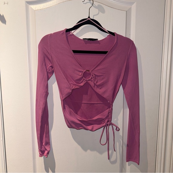 Zara Cut Out Knit Top - Picture 6 of 6